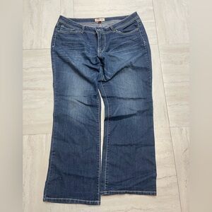 LEI Women's Dark Blue Flare Jeans